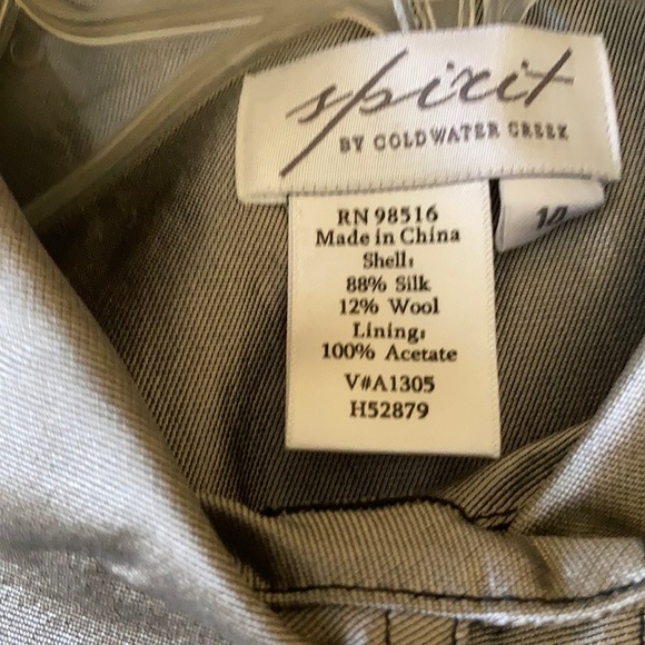 Silver sateen tapered blazer - Picture 6 of 6